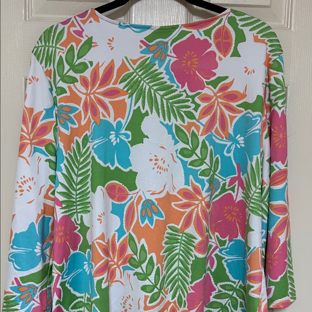 Ruby Rd. Multicolor Floral Top - Picture 11 of 11